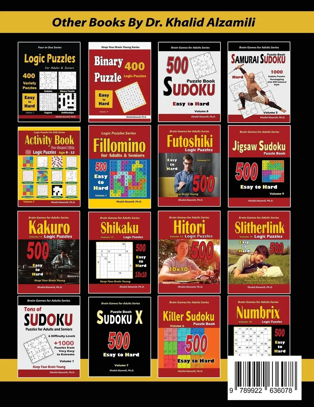 Rückseite: 9789922636078 | Easy Logic Puzzles &amp; Brain Games for Adults | Khalid Alzamili | Buch
