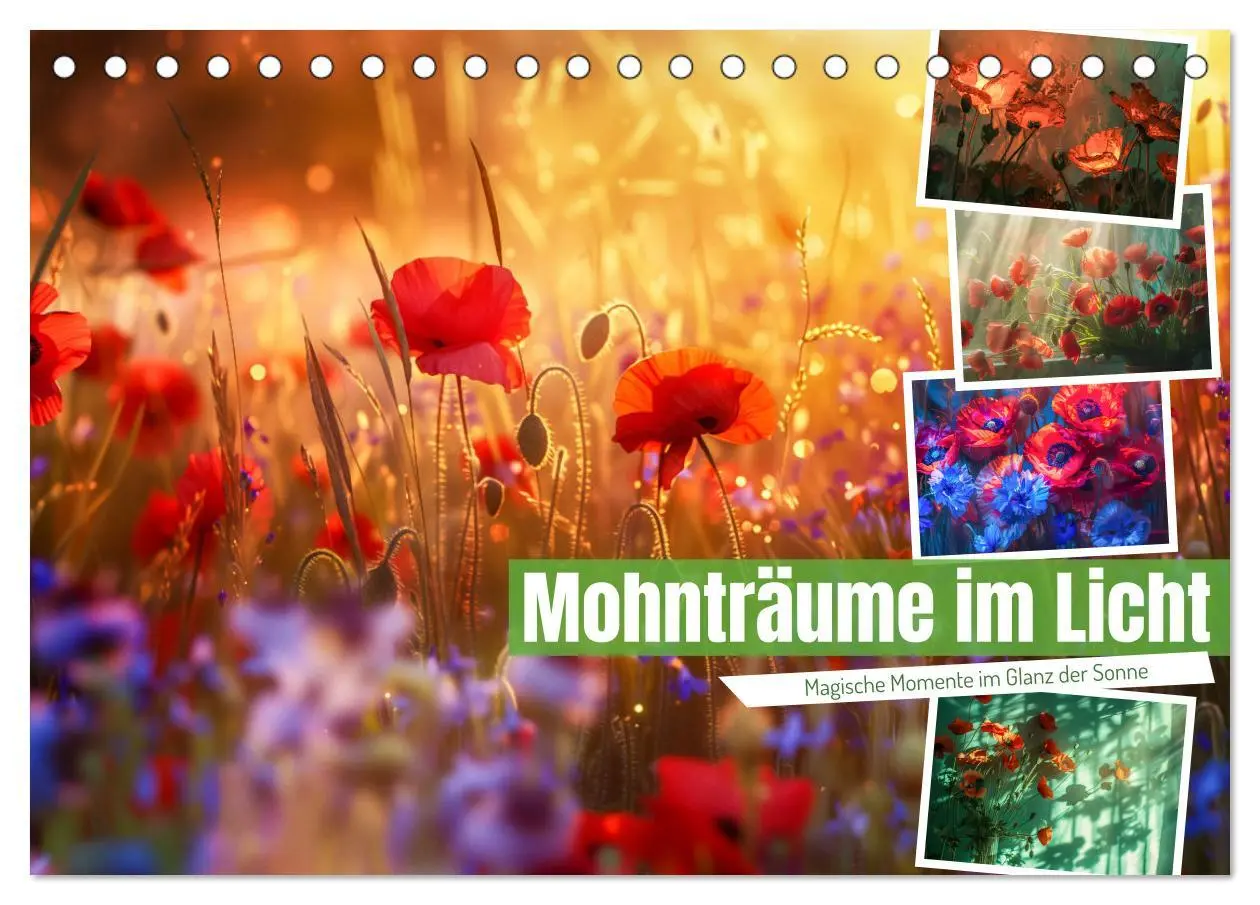 Cover: 9783457306178 | Mohnträume im Licht (Tischkalender 2026 DIN A5 quer), CALVENDO...