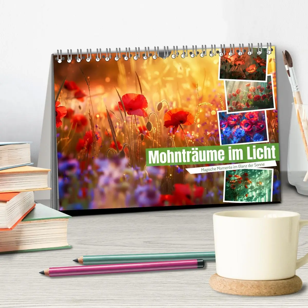 Bild: 9783457306178 | Mohnträume im Licht (Tischkalender 2026 DIN A5 quer), CALVENDO...