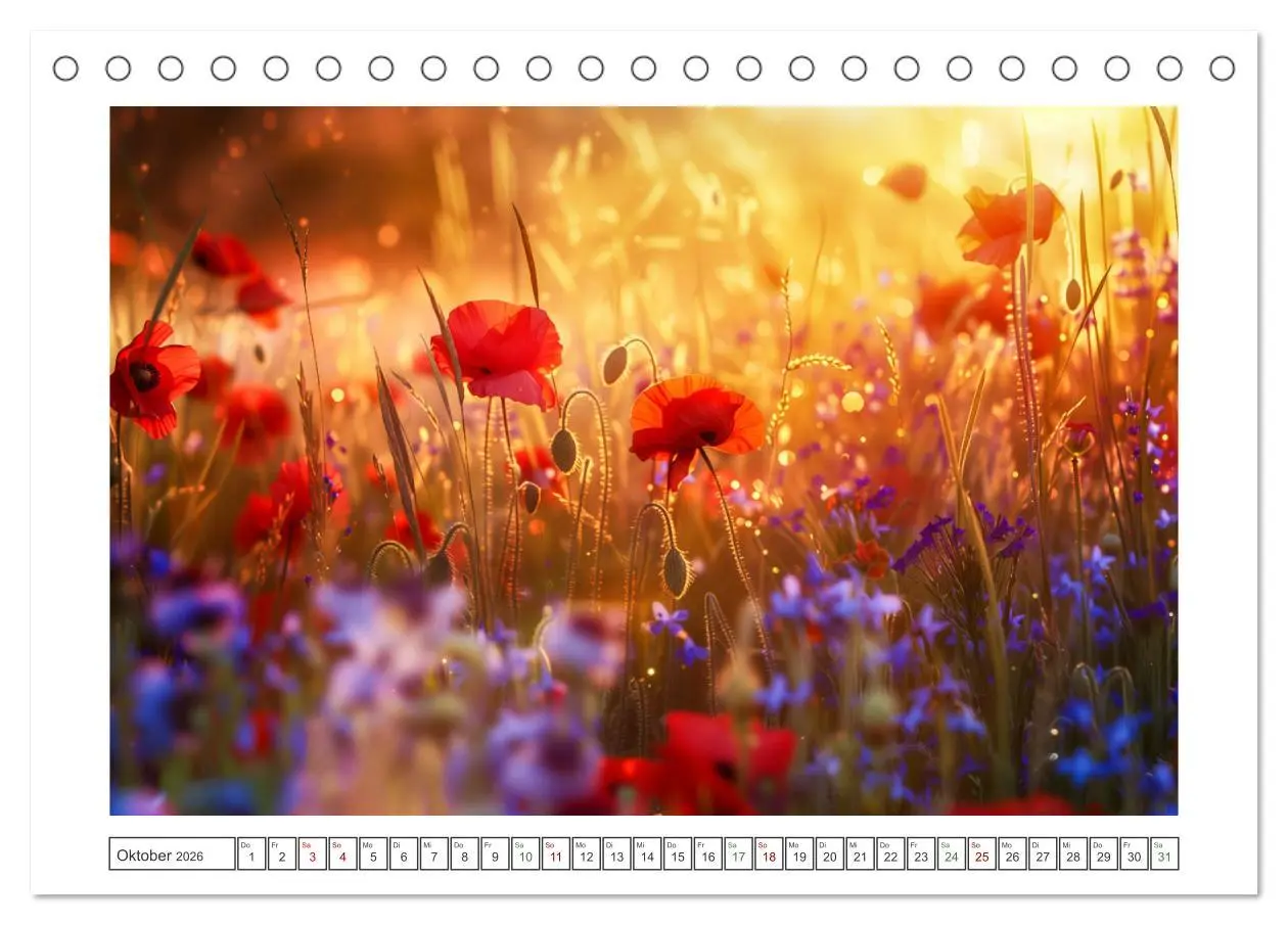 Bild: 9783457306178 | Mohnträume im Licht (Tischkalender 2026 DIN A5 quer), CALVENDO...