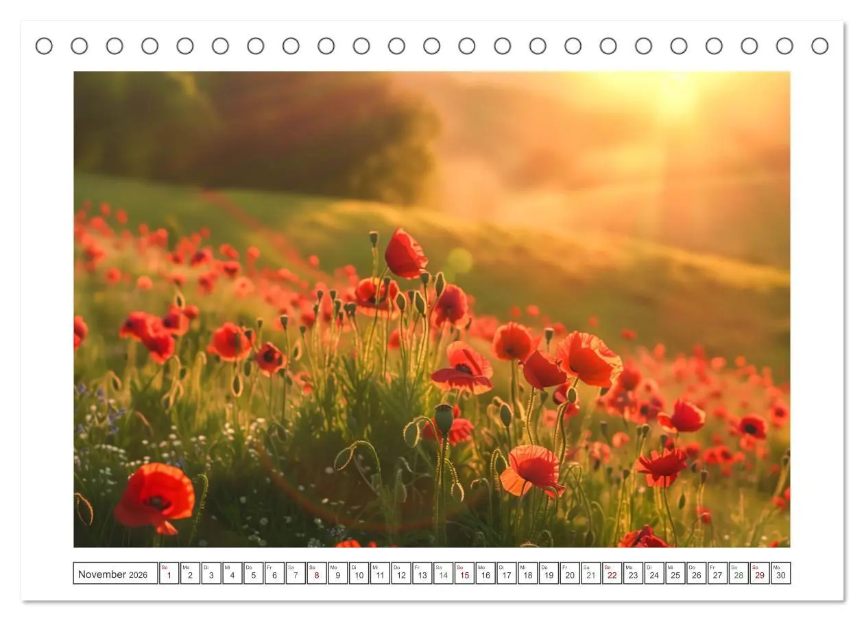 Bild: 9783457306178 | Mohnträume im Licht (Tischkalender 2026 DIN A5 quer), CALVENDO...