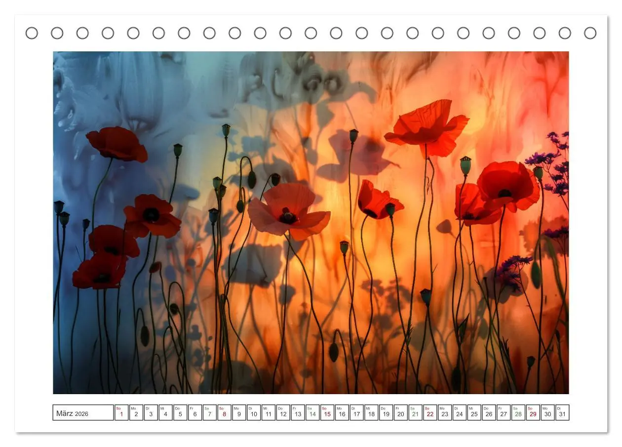 Bild: 9783457306178 | Mohnträume im Licht (Tischkalender 2026 DIN A5 quer), CALVENDO...