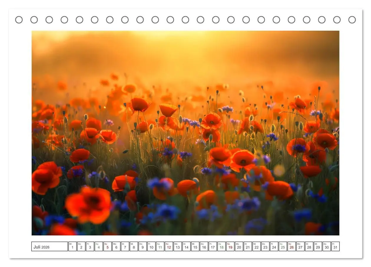 Bild: 9783457306178 | Mohnträume im Licht (Tischkalender 2026 DIN A5 quer), CALVENDO...