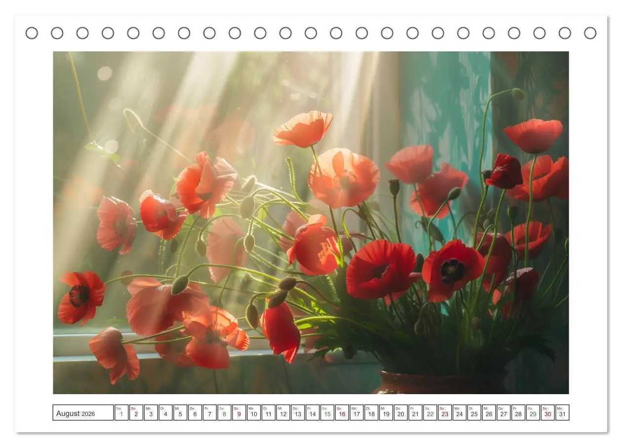 Bild: 9783457306178 | Mohnträume im Licht (Tischkalender 2026 DIN A5 quer), CALVENDO...