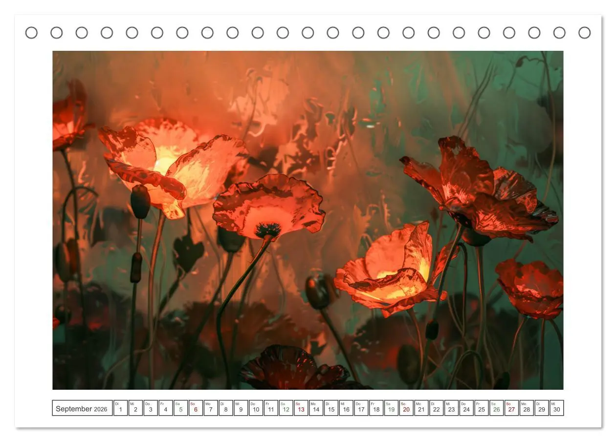 Bild: 9783457306178 | Mohnträume im Licht (Tischkalender 2026 DIN A5 quer), CALVENDO...