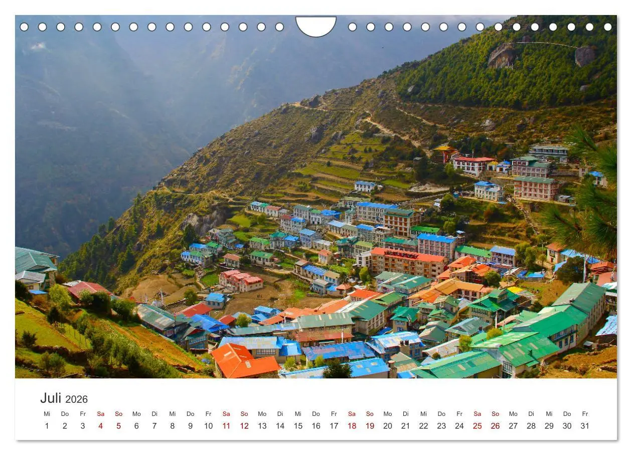Bild: 9783457616178 | Nepal - Mitten im Himalaya (Wandkalender 2026 DIN A4 quer),...