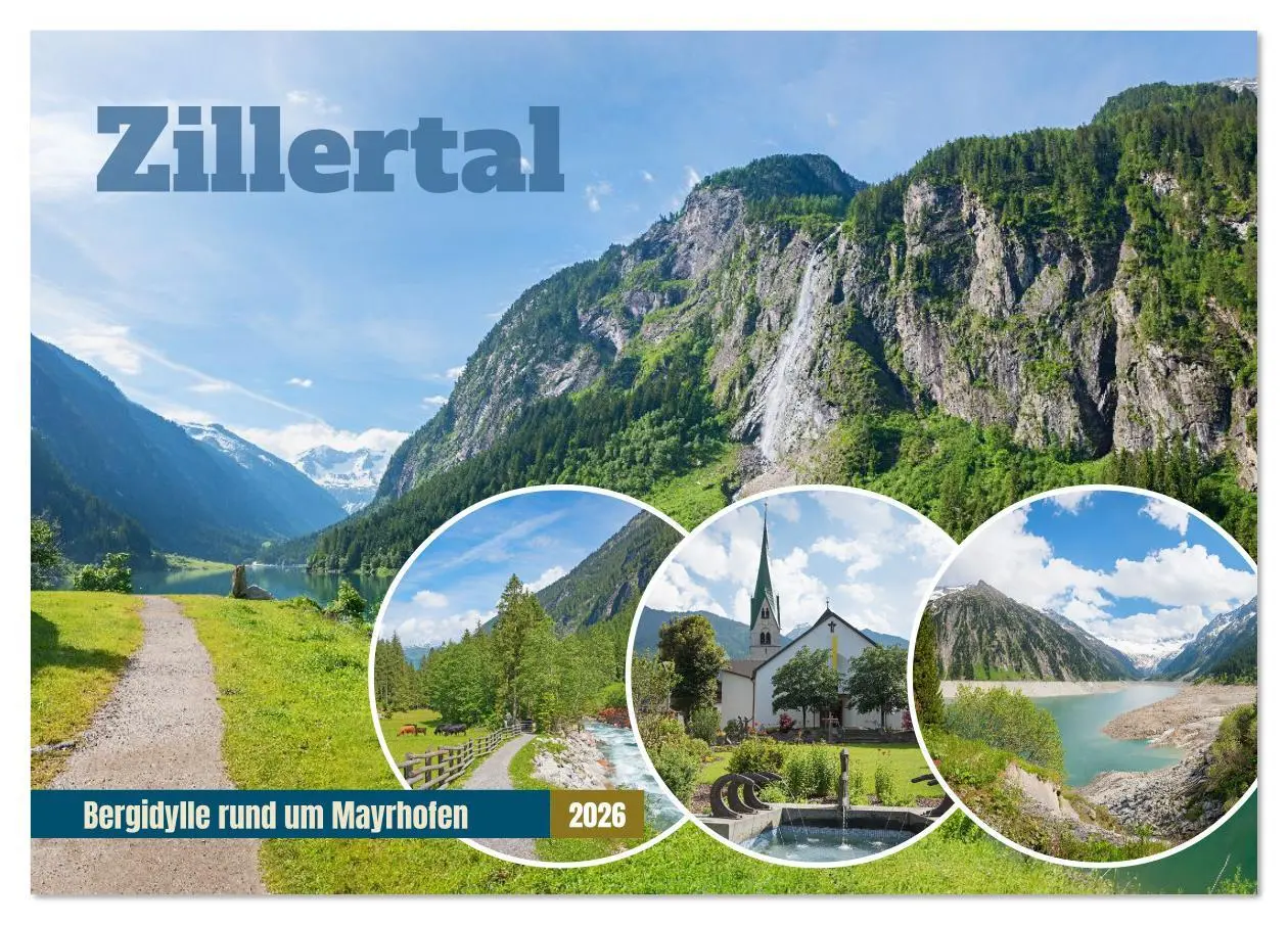 Cover: 9783516636178 | Zillertal - Bergidylle rund um Mayrhofen 2026 (Tischkalender 2026...