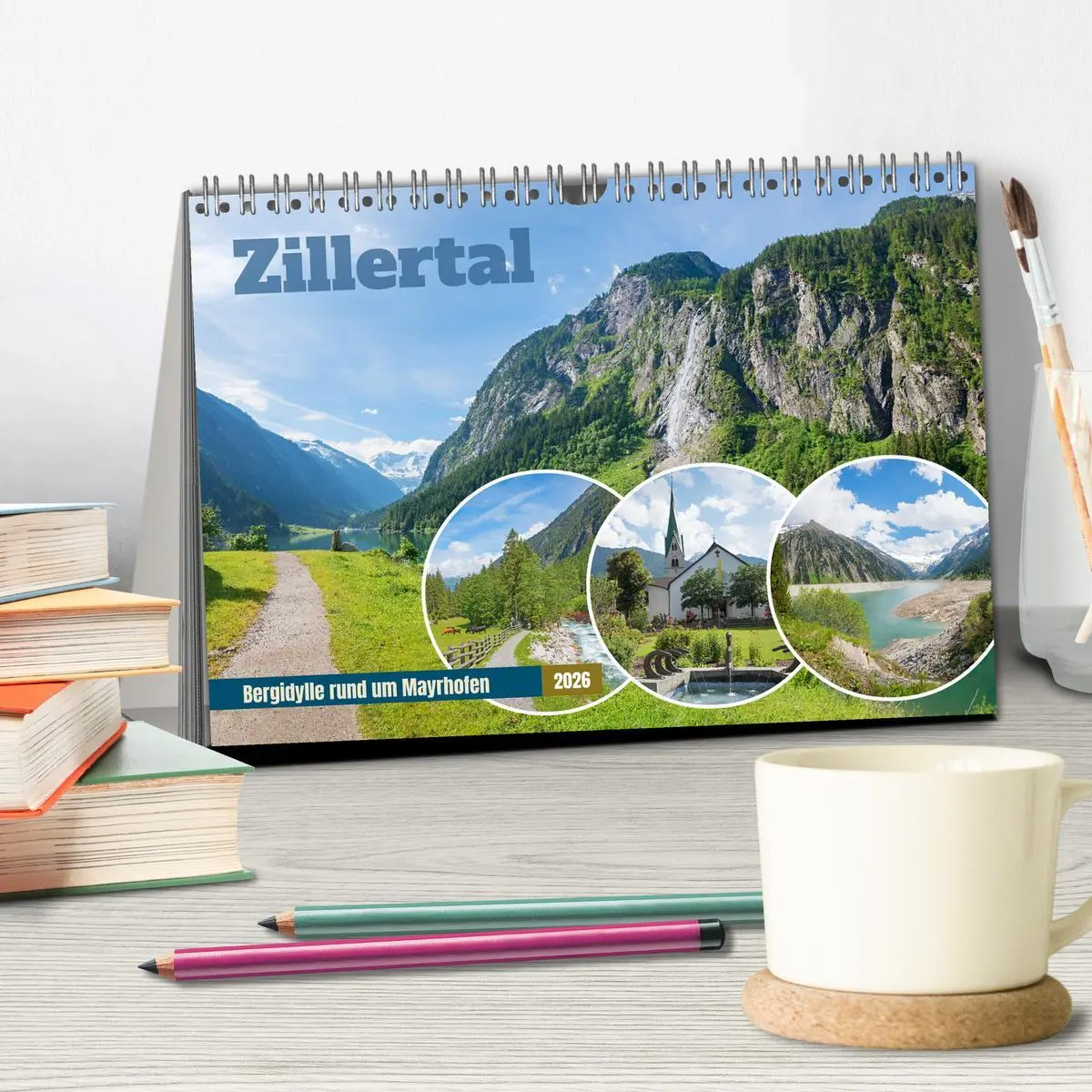 Bild: 9783516636178 | Zillertal - Bergidylle rund um Mayrhofen 2026 (Tischkalender 2026...