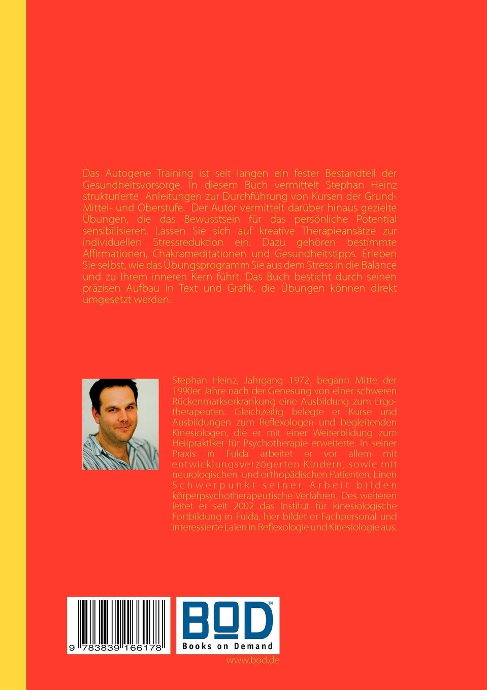 Rückseite: 9783839166178 | Autogenes Training | Stephan Heinz | Taschenbuch | 108 S. | Deutsch