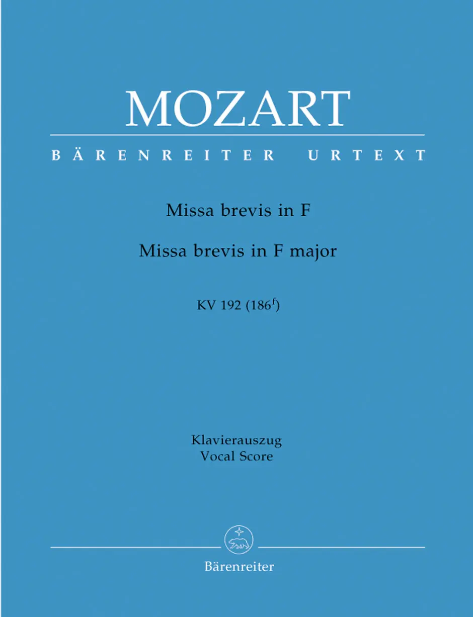 Cover: 9790006456178 | Missa brevis in F major K.192 | Wolfgang Amadeus Mozart | Buch