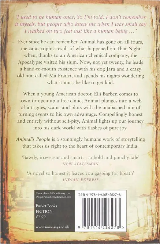 Rückseite: 9781416526278 | Animal's People | Indra Sinha | Taschenbuch | 374 S. | Englisch | 2008