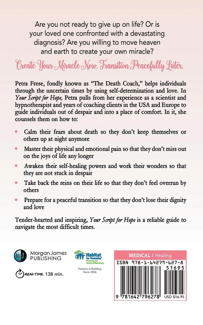 Rückseite: 9781642796278 | Your Script for Hope | Overcome a Devastating Diagnosis | Petra Frese