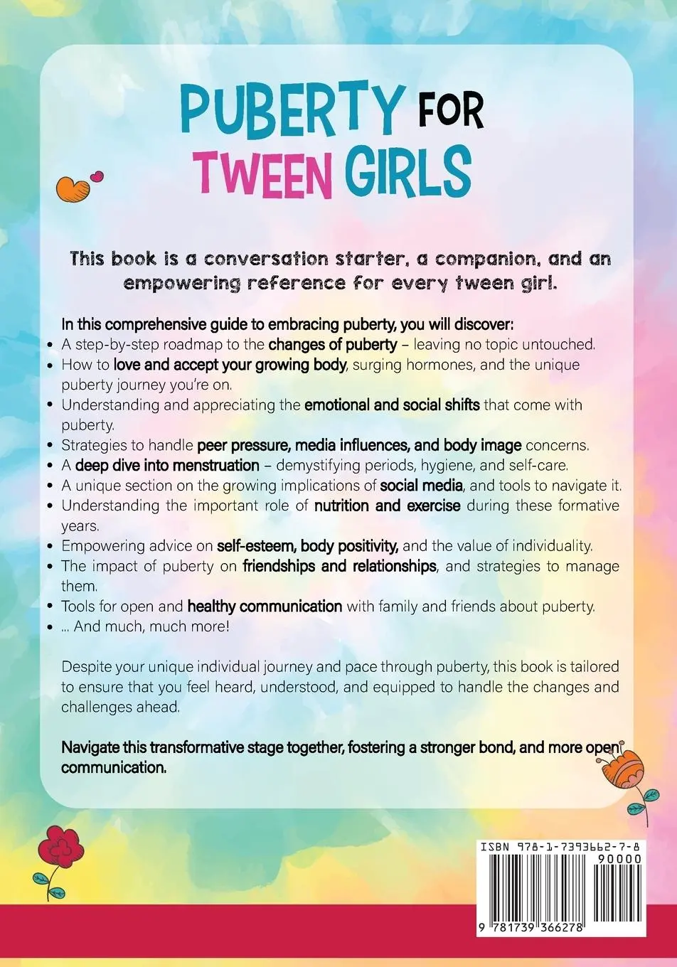 Rückseite: 9781739366278 | Puberty For Tween Girls | Thriving Minds | Taschenbuch | Englisch