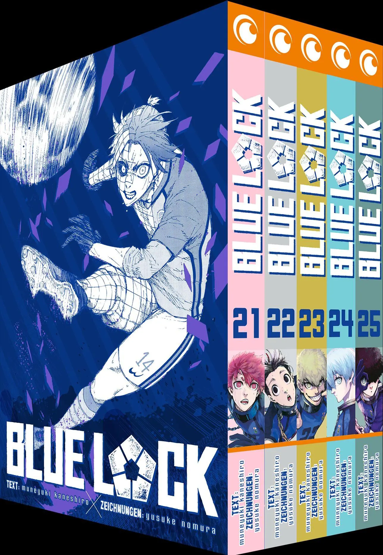 Cover: 9782889516278 | Blue Lock - Band 21-25 im Sammelschuber | Kaneshiro Muneyuki | Buch