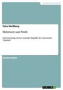 Cover: 9783640376278 | Mehrwert und Profit | Timo Weißberg | Taschenbuch | 20 S. | Deutsch