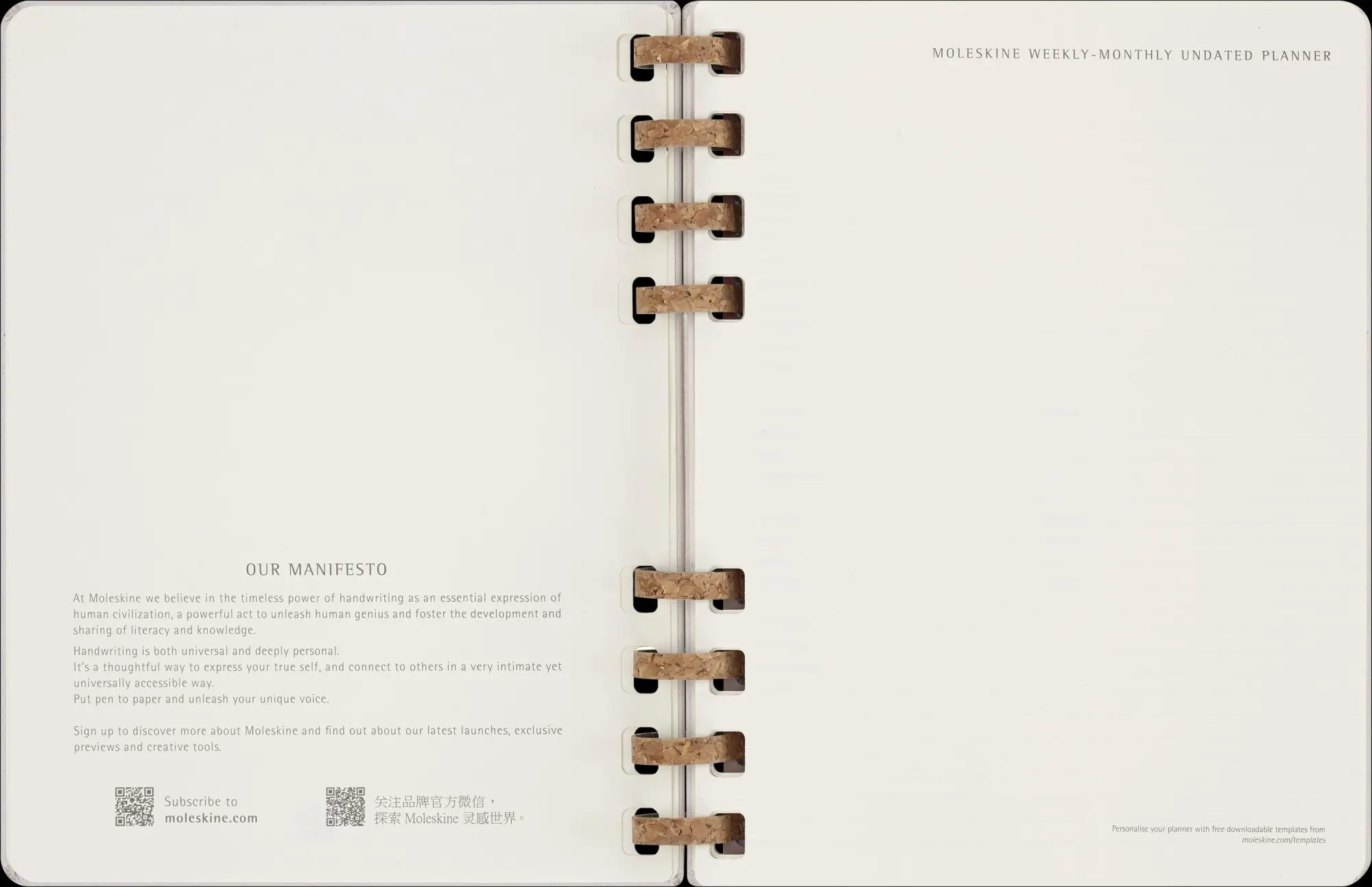 Bild: 8056598856378 | Moleskine Undatierter Life Kalender Mit Spiralbindung, Xl,...