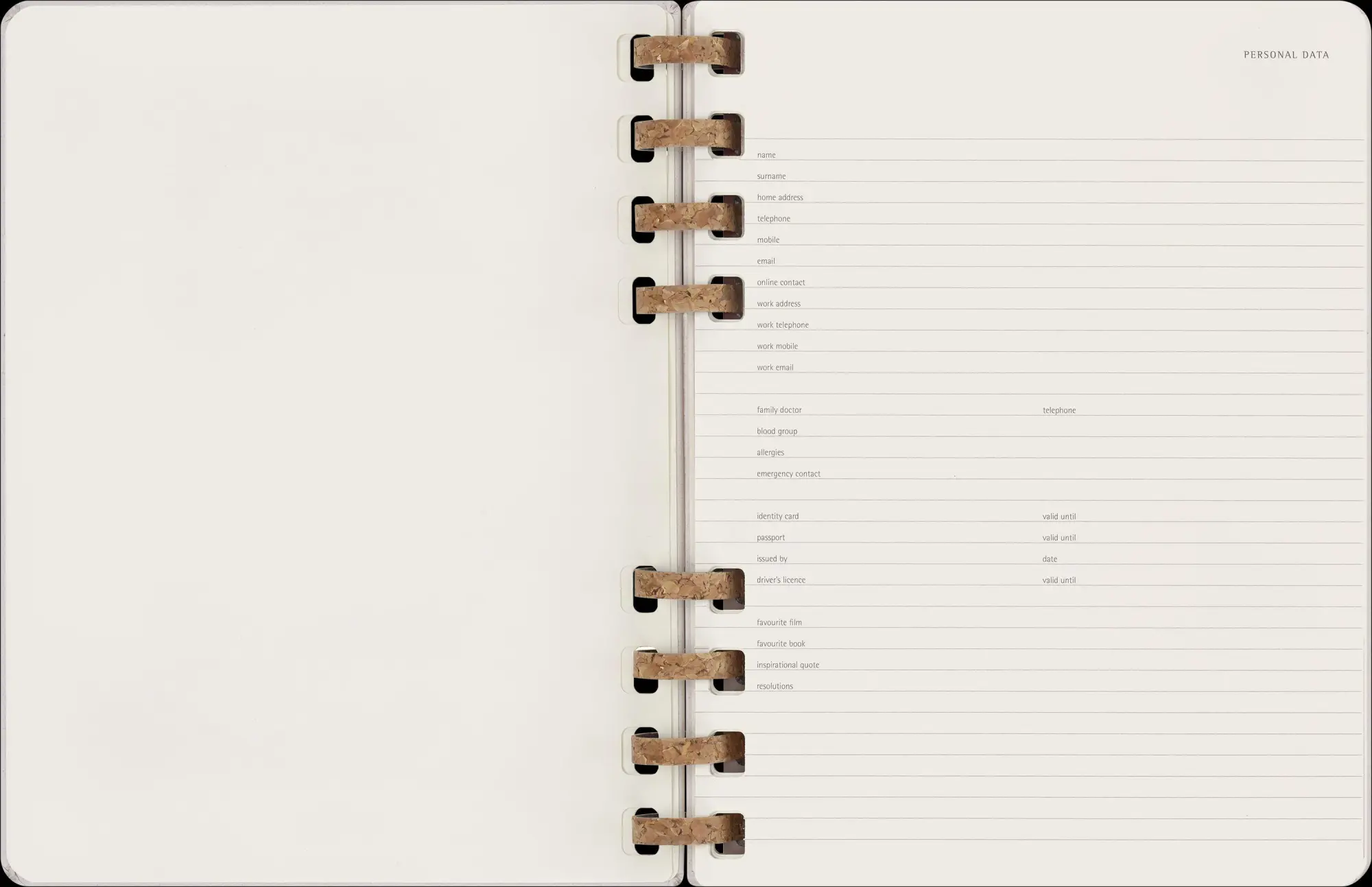 Bild: 8056598856378 | Moleskine Undatierter Life Kalender Mit Spiralbindung, Xl,...