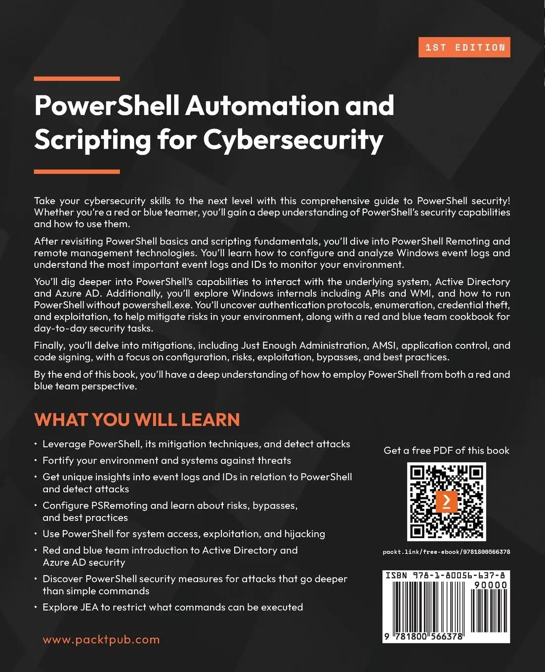 Rückseite: 9781800566378 | PowerShell Automation and Scripting for Cybersecurity | Wiesner | Buch