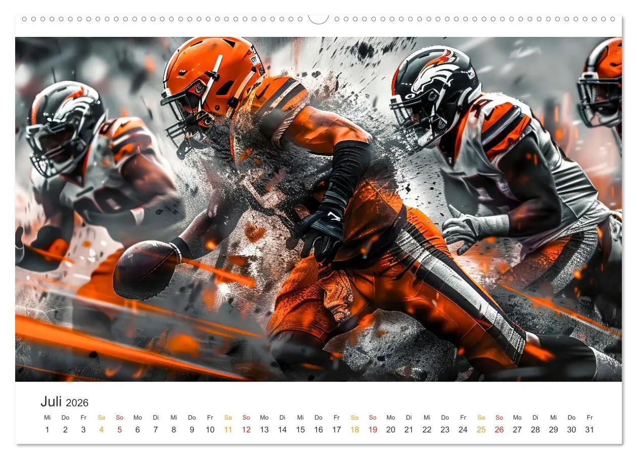 Bild: 9783516236378 | American Football - coole Momente (Wandkalender 2026 DIN A2 quer),...