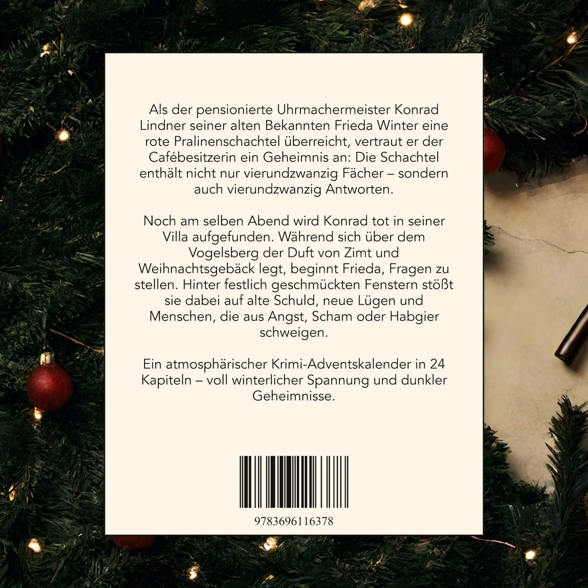 Rückseite: 9783696116378 | Mord im Vogelsberg | Der Krimi-Adventskalender in 24 Akten | Peters