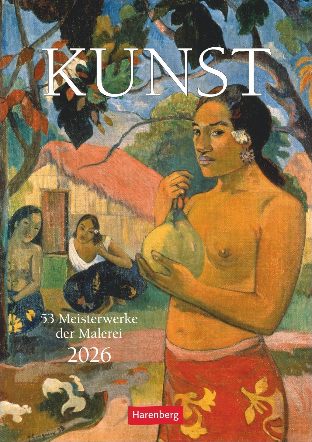 Cover: 9783840036378 | Kunst Wochen-Kulturkalender 2026 - 53 Meisterwerke der Malerei | 54 S.