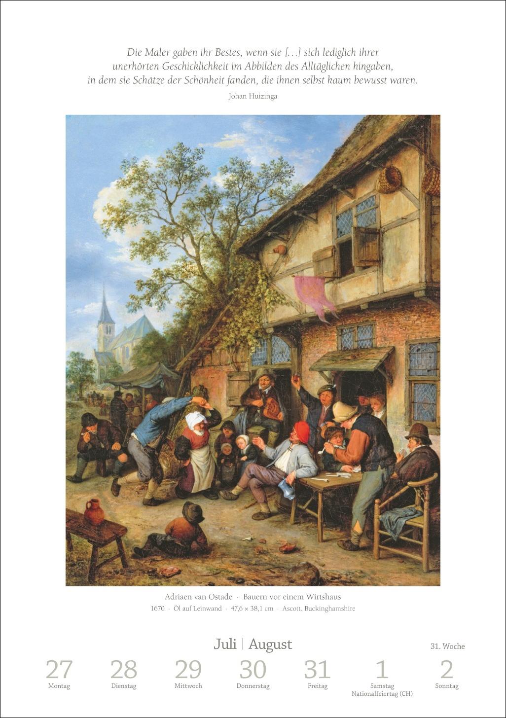 Bild: 9783840036378 | Kunst Wochen-Kulturkalender 2026 - 53 Meisterwerke der Malerei | 54 S.