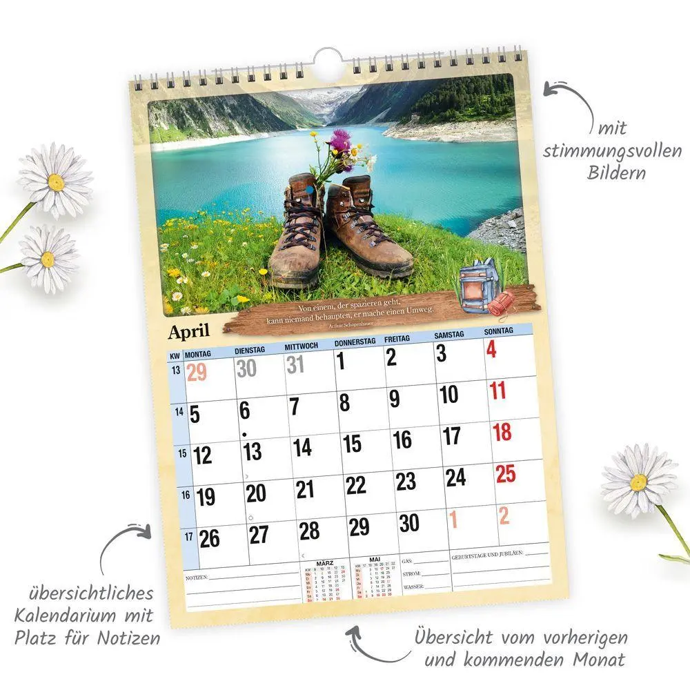 Bild: 9783988026378 | TRÖTSCH - Classickalender Rentnerkalender 2027 | Wandkalender | KG