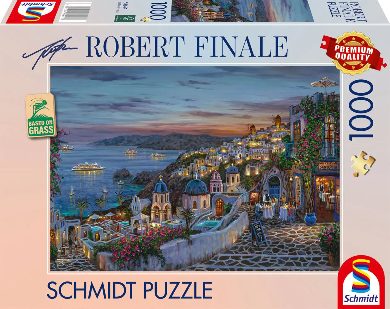 Cover: 4001504586478 | Santorini Sonnenuntergang | Puzzles Robert Finale 1.000 Teile | Spiel