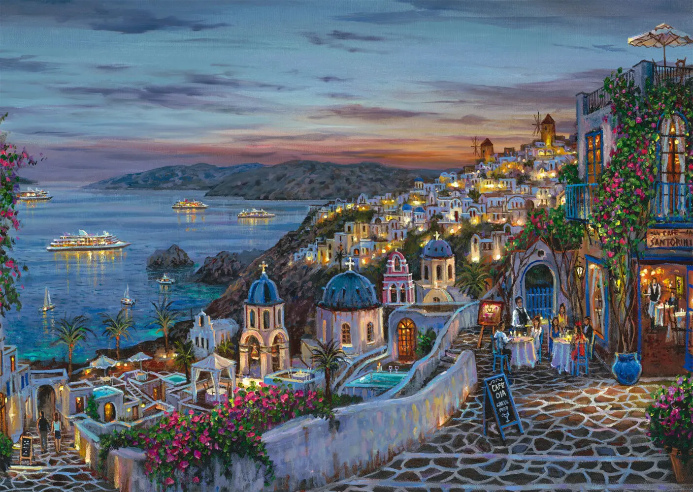 Bild: 4001504586478 | Santorini Sonnenuntergang | Puzzles Robert Finale 1.000 Teile | Spiel