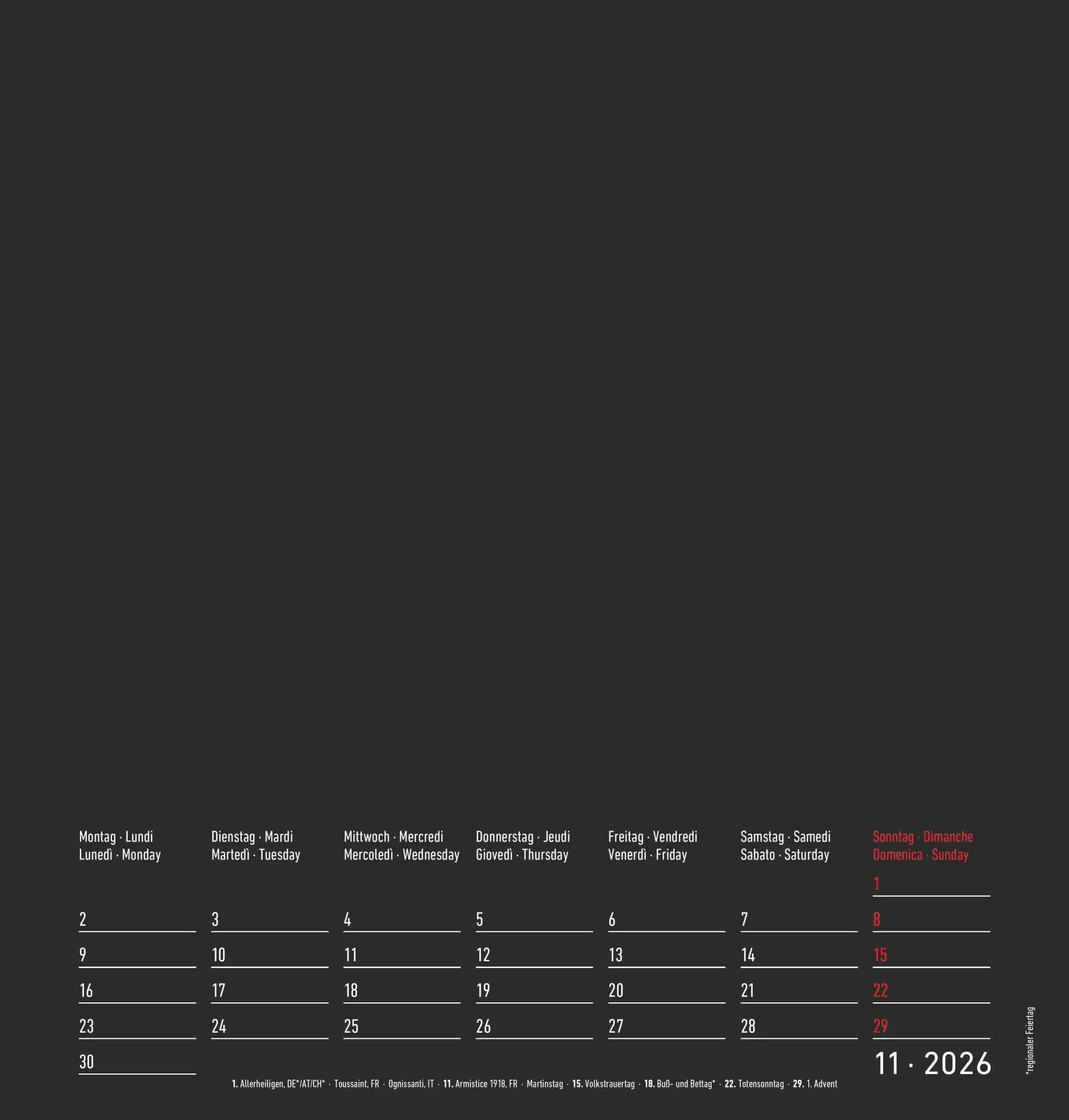 Bild: 4069095006478 | Kreativ-Kalender M - 2 in 1: schwarz und weiss 2026 - 21x22 cm -...