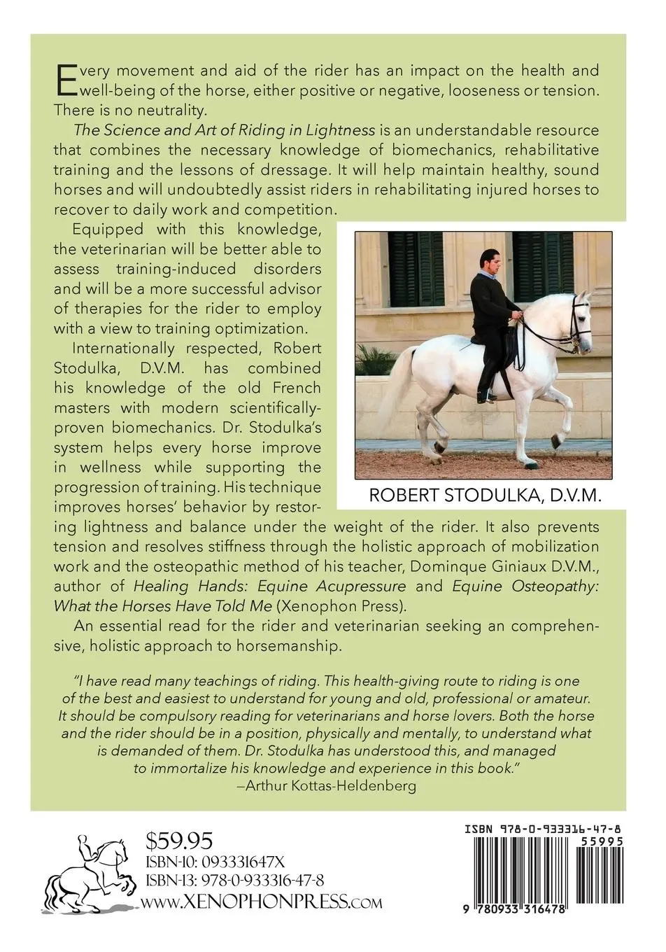 Rückseite: 9780933316478 | The Science and Art of Riding in Lightness | Robert Stodulka | Buch