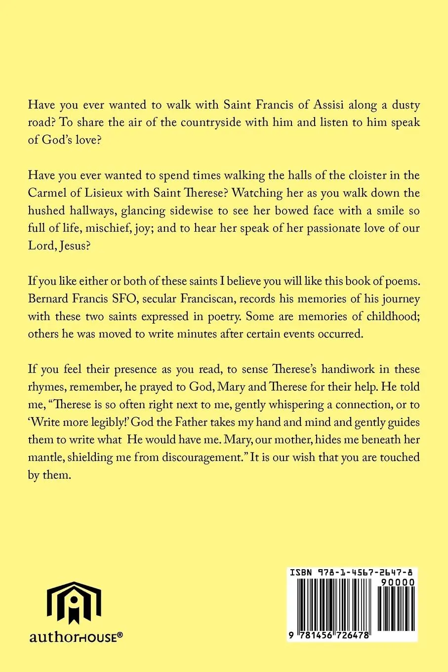 Rückseite: 9781456726478 | Saints Francis, Therese and Other Saints, My Companions on the Journey