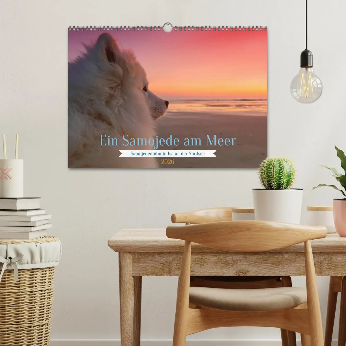 Bild: 9783457516478 | Ein Samojede am Meer (Wandkalender 2026 DIN A3 quer), CALVENDO...