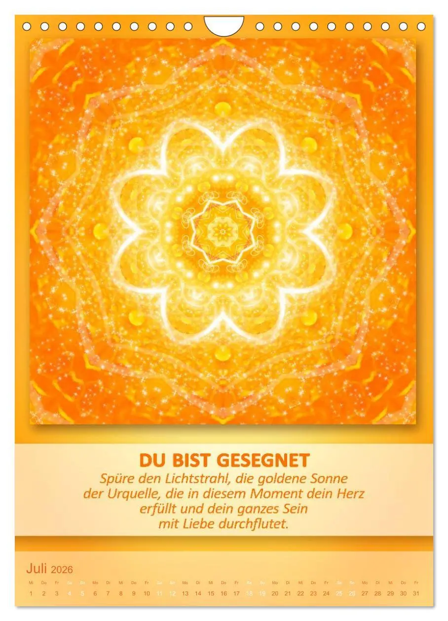 Bild: 9783516466478 | Light Energy Mandalas - Kalender - Vol. 2 (Wandkalender 2026 DIN A4...