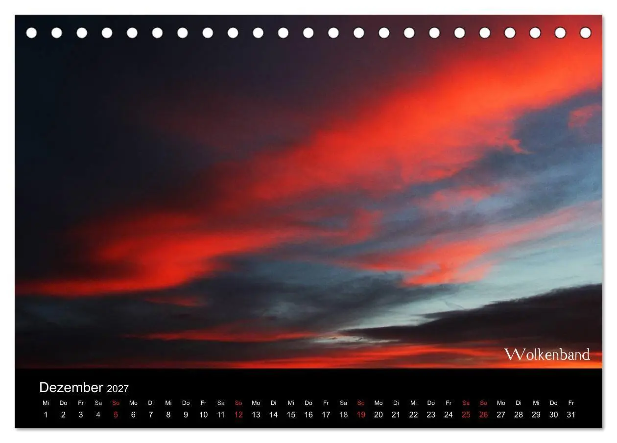 Bild: 9783594206478 | Wolken-Kunstwerke (Tischkalender 2027 DIN A5 quer), CALVENDO...