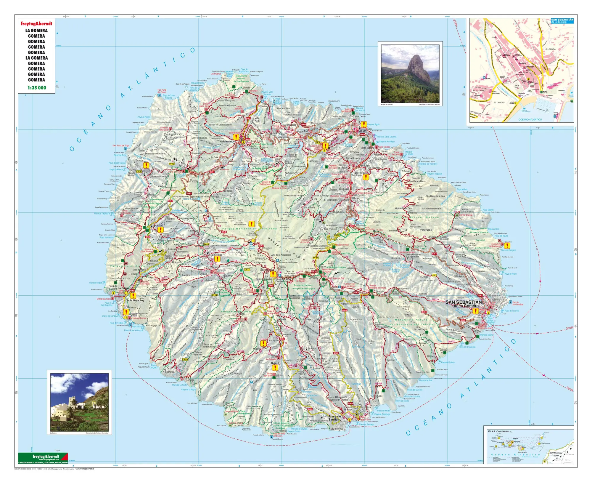 Bild: 9783707916478 | Gomera, Autokarte 1:35.000 | 1:35000 | (Land-)Karte | Deutsch | 2018