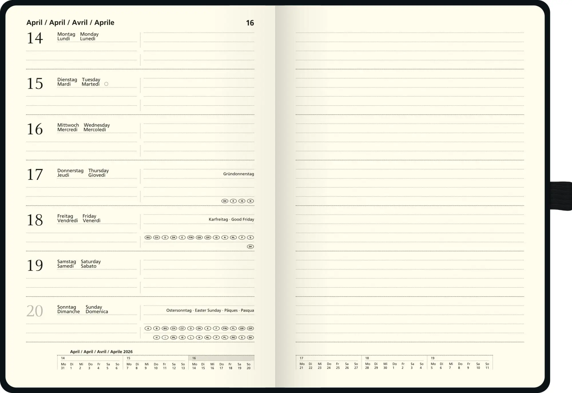 Bild: 4061947146578 | BRUNNEN 1079966906 Buchkalender Kompagnon Mod. 799 66 2026 A5,...