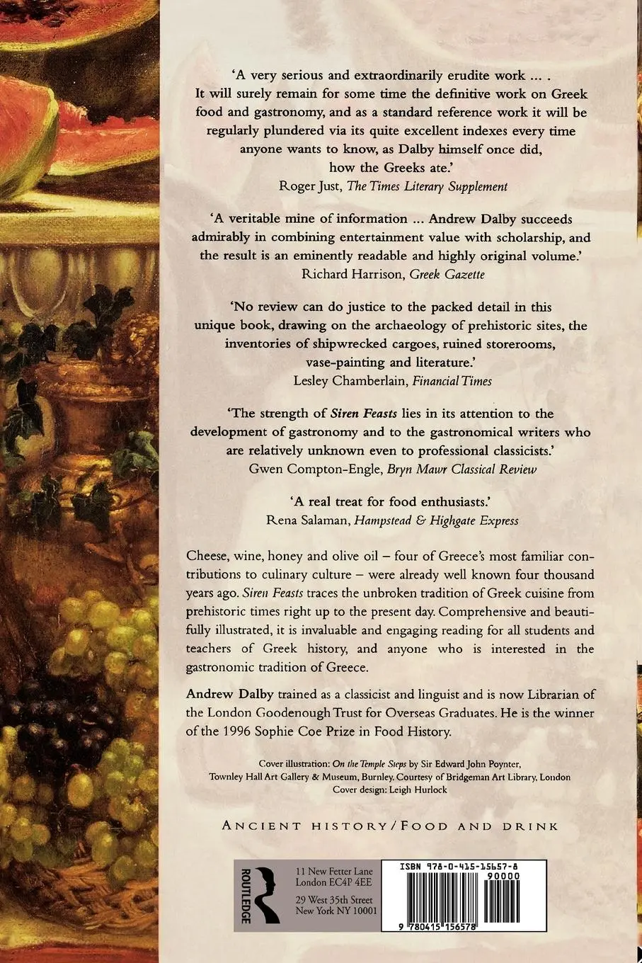 Rückseite: 9780415156578 | Siren Feasts | A History of Food and Gastronomy in Greece | Dalby