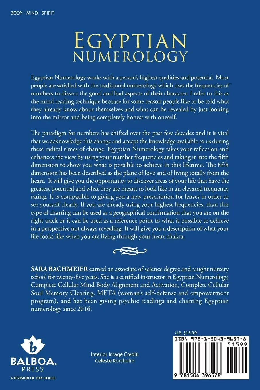 Rückseite: 9781504396578 | Egyptian Numerology | Emergence into the Fifth Dimension | Bachmeier