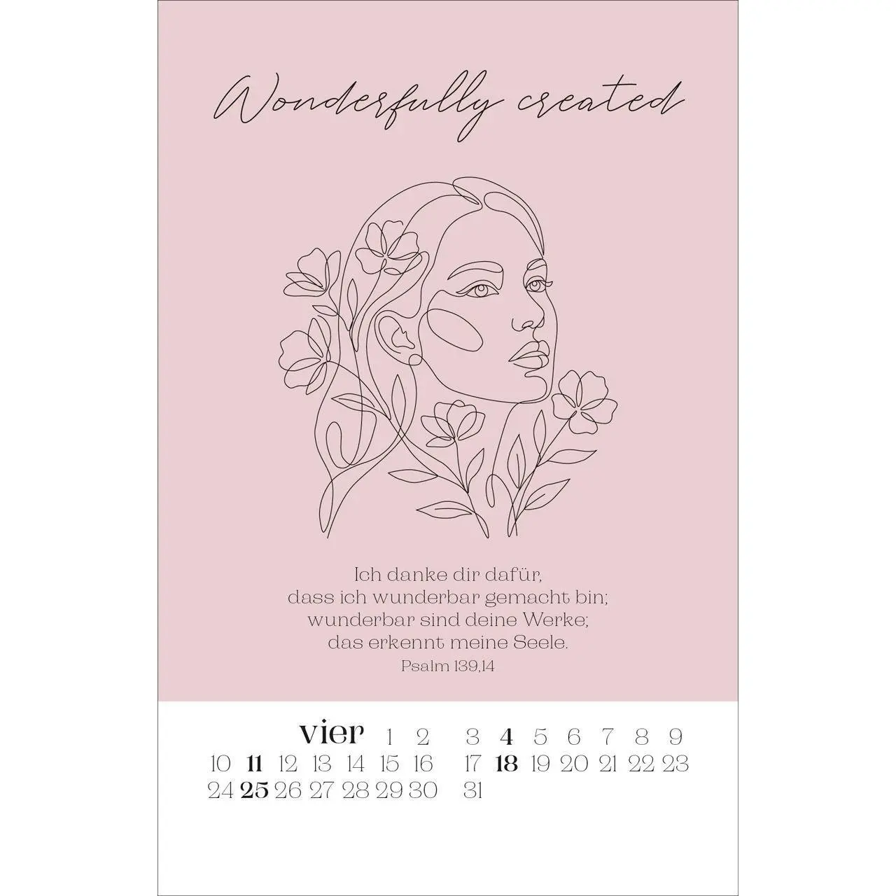 Bild: 9783754816578 | Wonderfully made 2027 | Kalender | 12 S. | Deutsch | 2027