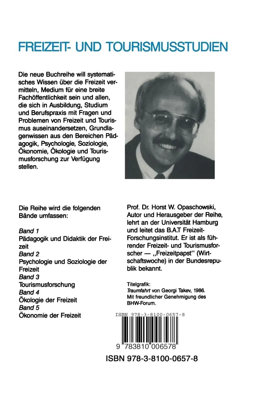 Rückseite: 9783810006578 | Psychologie und Soziologie der Freizeit | Horst W. Opaschowski | Buch