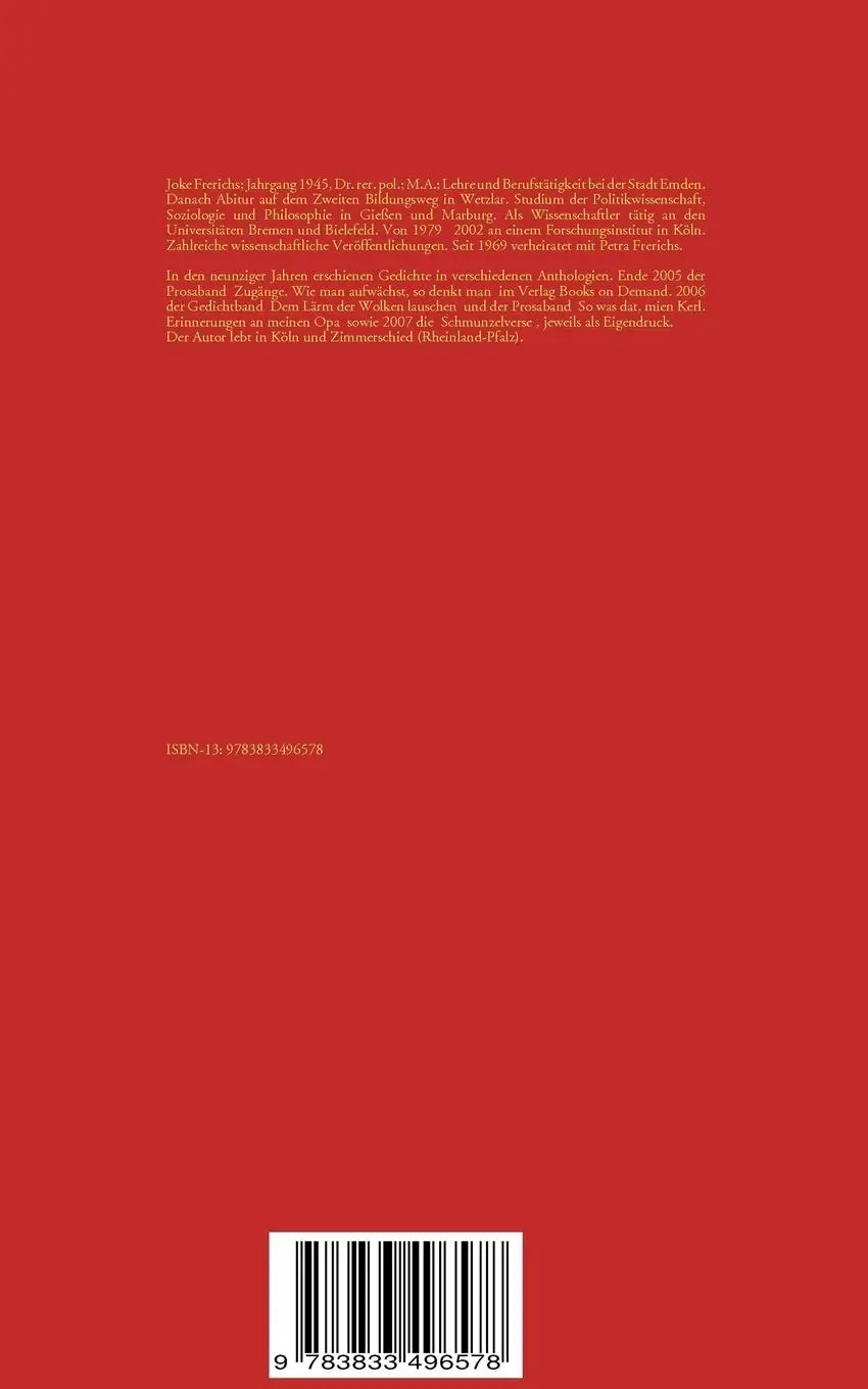 Rückseite: 9783833496578 | Begegnungen | Joke Frerichs | Taschenbuch | 140 S. | Deutsch | 2007