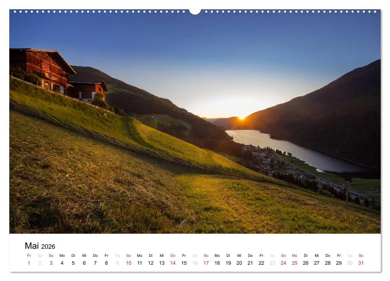 Bild: 9783516066678 | Bergbauernhöfe im Ultental (Wandkalender 2026 DIN A2 quer),...