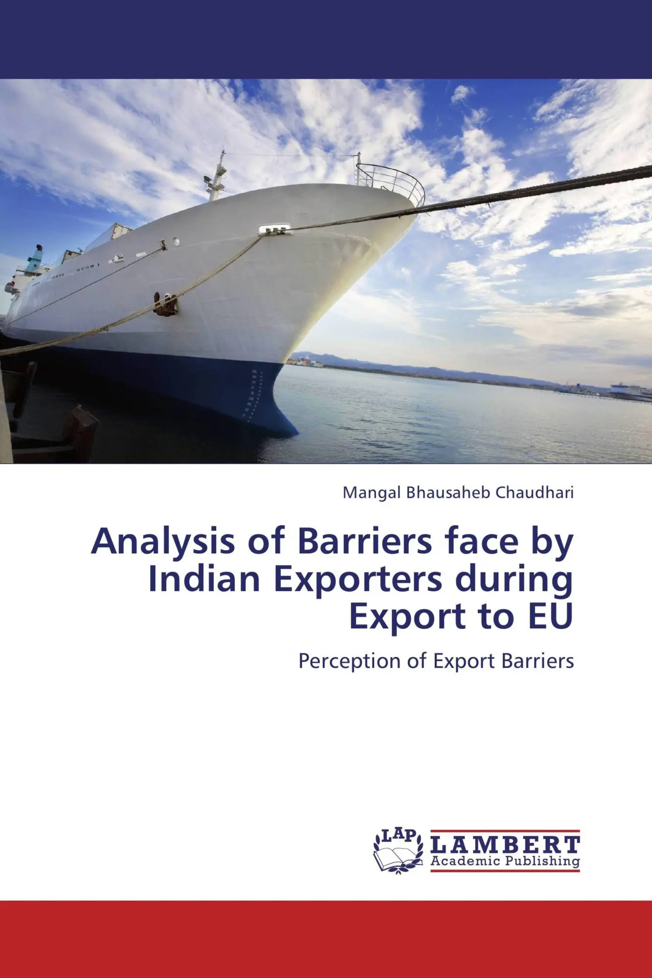 Cover: 9783659246678 | Analysis of Barriers face by Indian Exporters during Export to EU