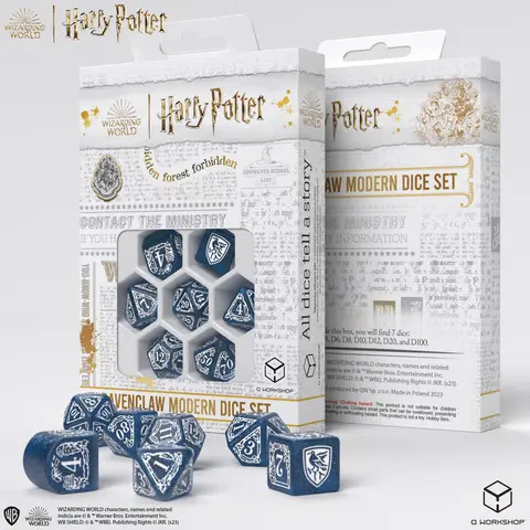 Cover: 5907699496778 | Harry Potter. Ravenclaw Modern Dice Set - Blue | Q-Workshop