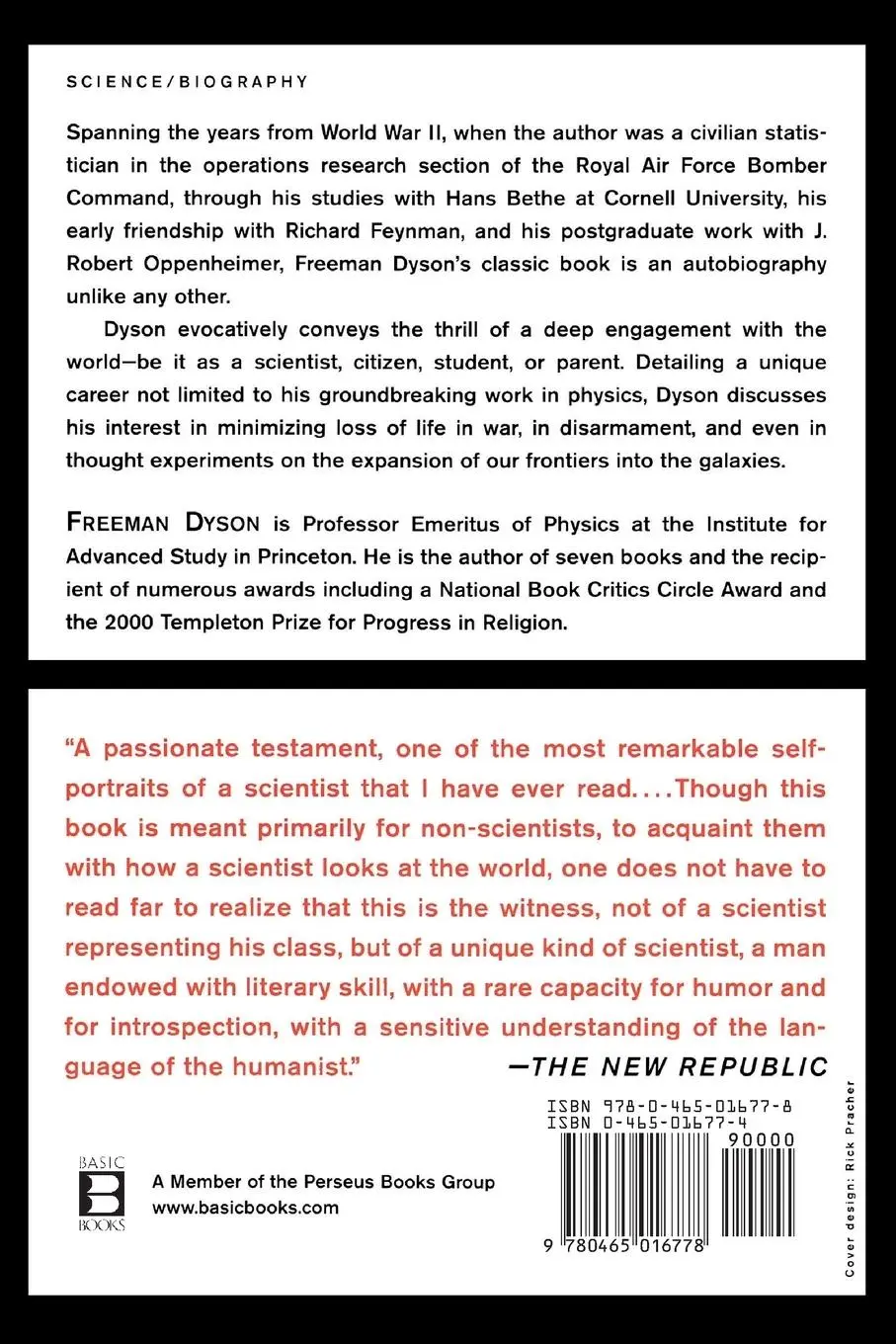 Rückseite: 9780465016778 | Disturbing the Universe | Freeman Dyson | Taschenbuch | Englisch