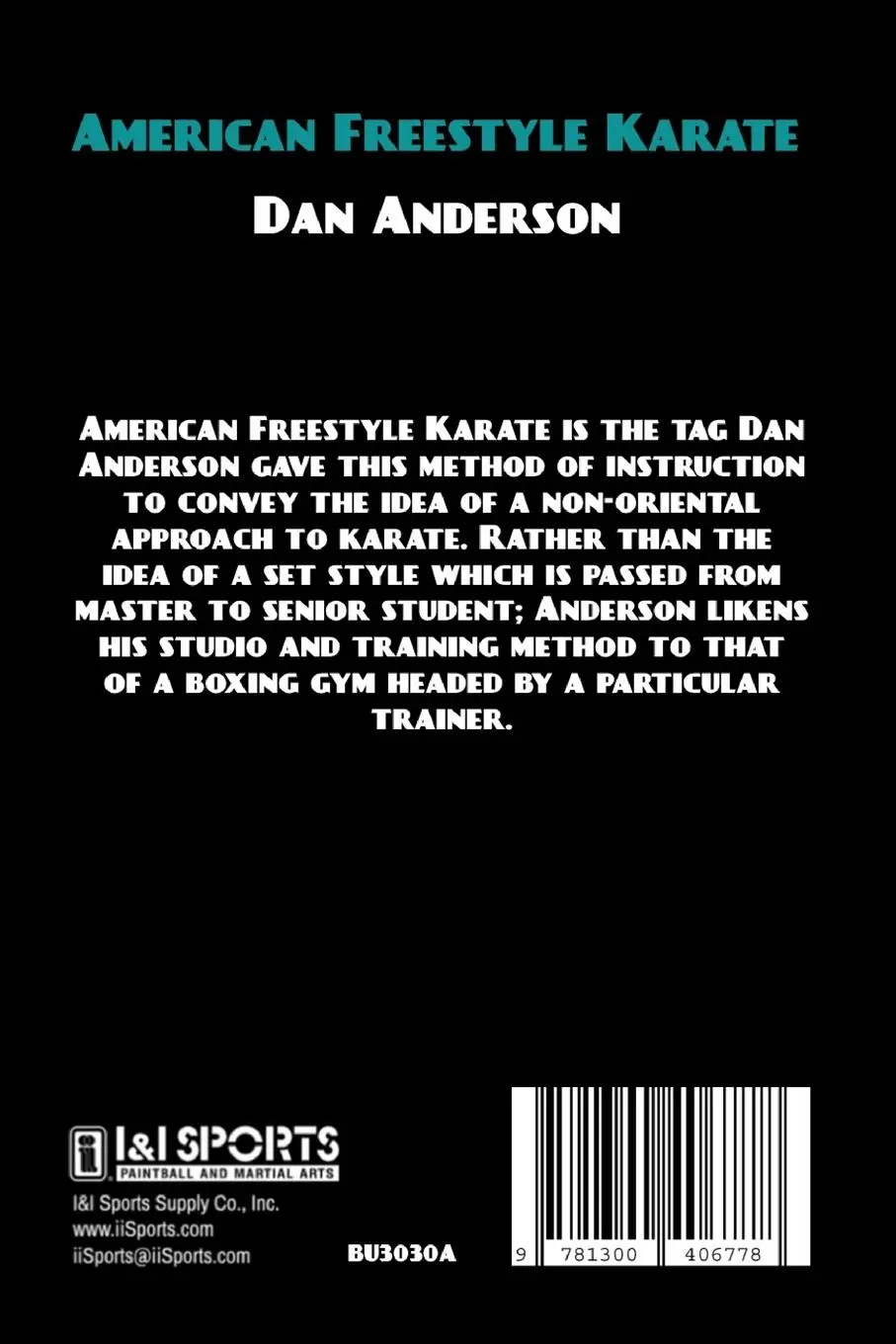 Rückseite: 9781300406778 | American Freestyle Karate | Dan Anderson | Taschenbuch | Englisch