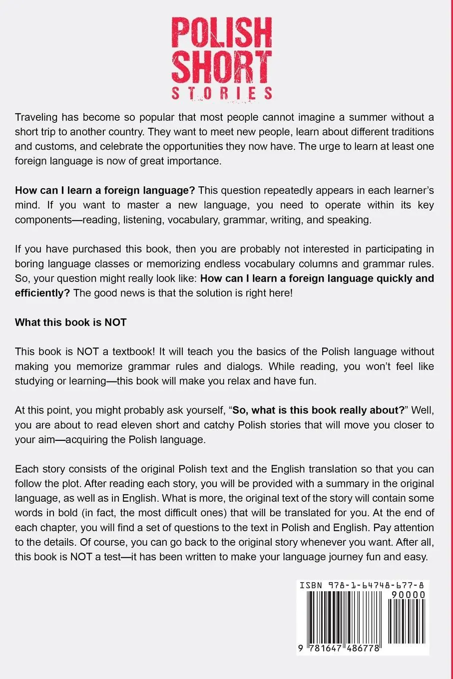 Rückseite: 9781647486778 | Polish Short Stories | Simple Language Learning | Taschenbuch | 2020