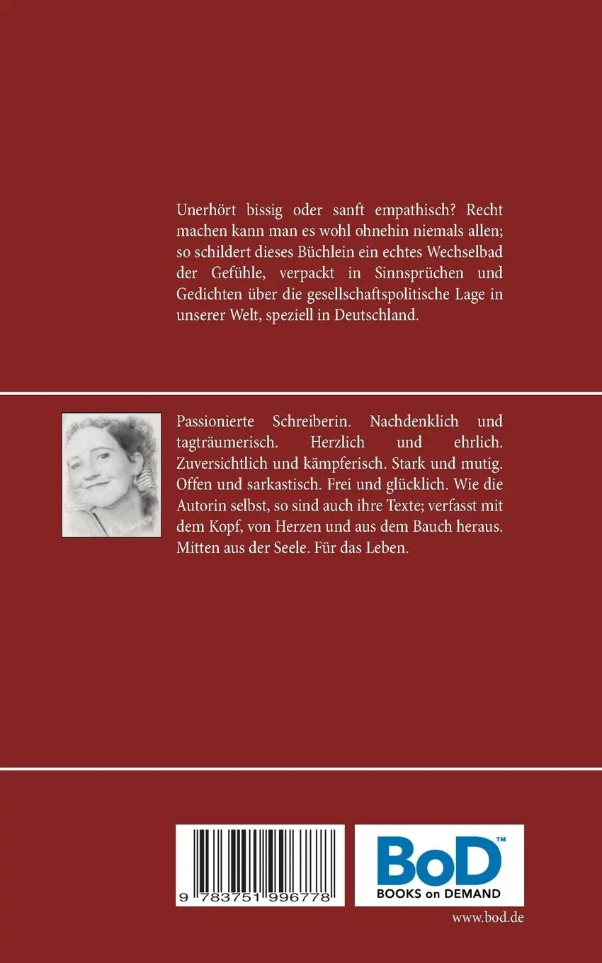 Rückseite: 9783751996778 | Poesie &amp; Aphoristik | Politisch (un)korrekt | Dana Jungbluth | Buch