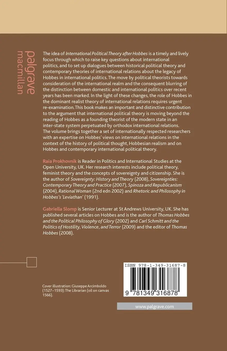 Rückseite: 9781349316878 | International Political Theory after Hobbes | G. Slomp (u. a.) | Buch